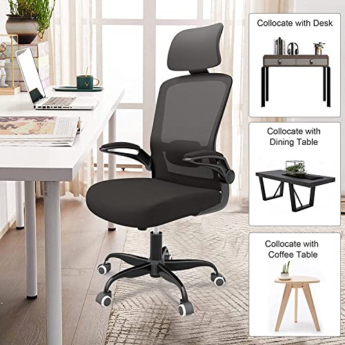 Home Office Desk Chairs, Ergonomic Office Chairs with Flipup Armrests
