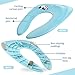 Jerrybox Potty Seat Foldable Travel Toilet Training Seat for Babies, Toddlers Potty Seat with Carrying Bag (Blue)