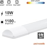 paul russells 1ft LED Batten Light 10W 1100 lm 6500K Daylight IP20 view 2