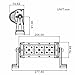 Phenas 2 Pack 36W LED Work Bar Lights, Spot Flood Combo Beam Driving Jeep Off Road Lamps Bar, IP67 Waterproof, 2 Years Warranty - White