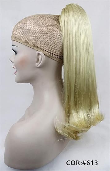Amazon Com Brown Highlights Lady Clip In Ponytail Pony Tail Hair