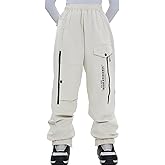 HIGH EXPERIENCE Ski Pants Snow Snowboard Pants Waterproof Insulated Baggy Windproof Hiking Winter Warm for Men Women