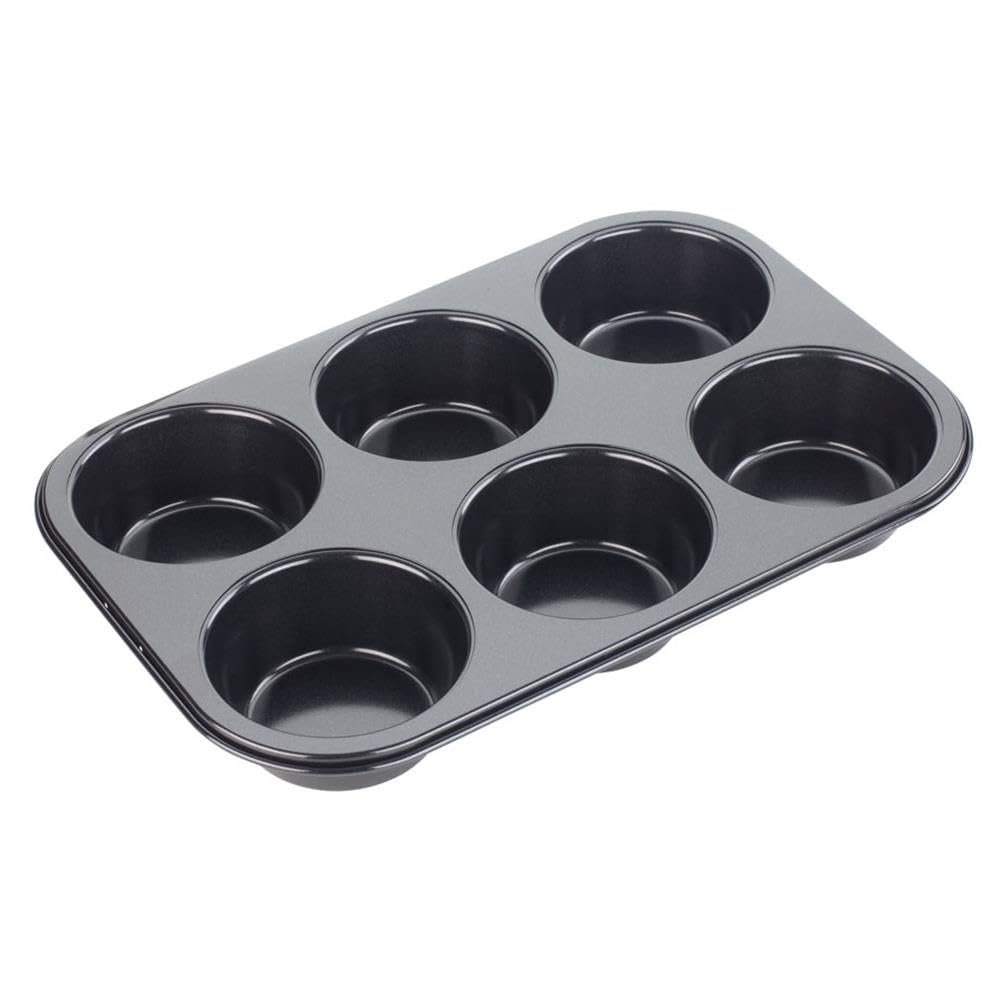 Tala Performance, 6 Cup Jumbo Muffin Tin, Professional Gauge Carbon Steel with Eclipse Non-Stick Coating, 32.8x22.4x4.16