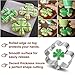 Pekaqose Cookie Cutters, St. Patrick's Day Cookie Cutters Set, Shamrock, Leprechaun, Pot of Gold, Rainbow and Hat (9PCS)
