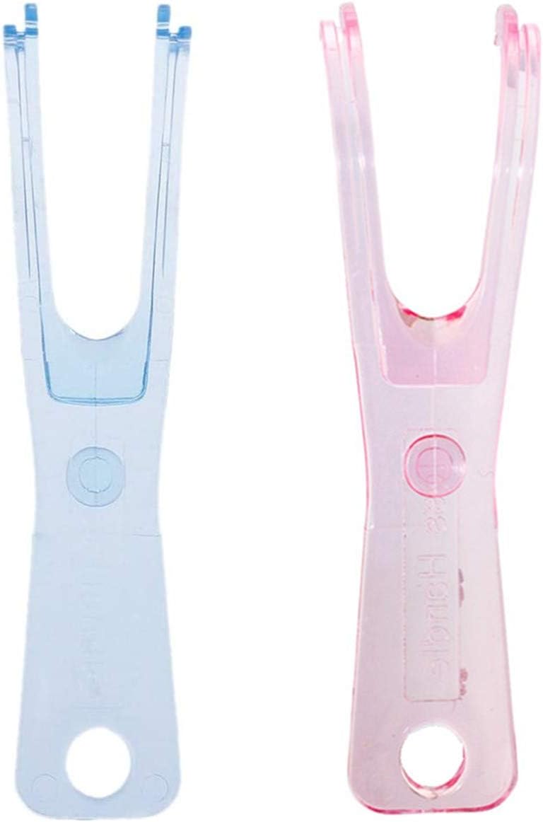 2 Pcs Dental Floss Holder Reusable Y Shape Floss Pick Holder BigaMart