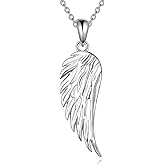 JBAERD 925 Sterling Silver Guardian Angel Wing Pendant Necklace Amulet Healing Jewelry Gifts for Women