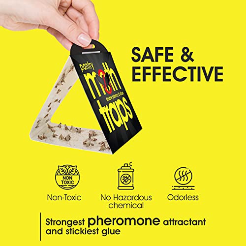 Pantry Moth Trap (12Pack), Moth Traps, Moth Traps for Clothes Closets