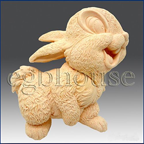 Funny Bunny - Detail of High Relief Sculpture - Silicone Soap/polymer/clay/cold Porcelain Mold