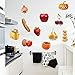 decalmile Kitchen Food Wall Decals Apple Cherry Wall Stickers Kids Room Dining Room Kitchen Wall Art Decor