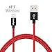 Asonlye Charger Cable, Charging Cord 6FT Nylon Braided 8 Pin Lightning to USB Cables for Apple iPhone 7 7 Plus 6s 6s Plus 6 6 plus 5s 5c 5 iPad Air iPad mini iPod ( Red and Black) 1 Pack