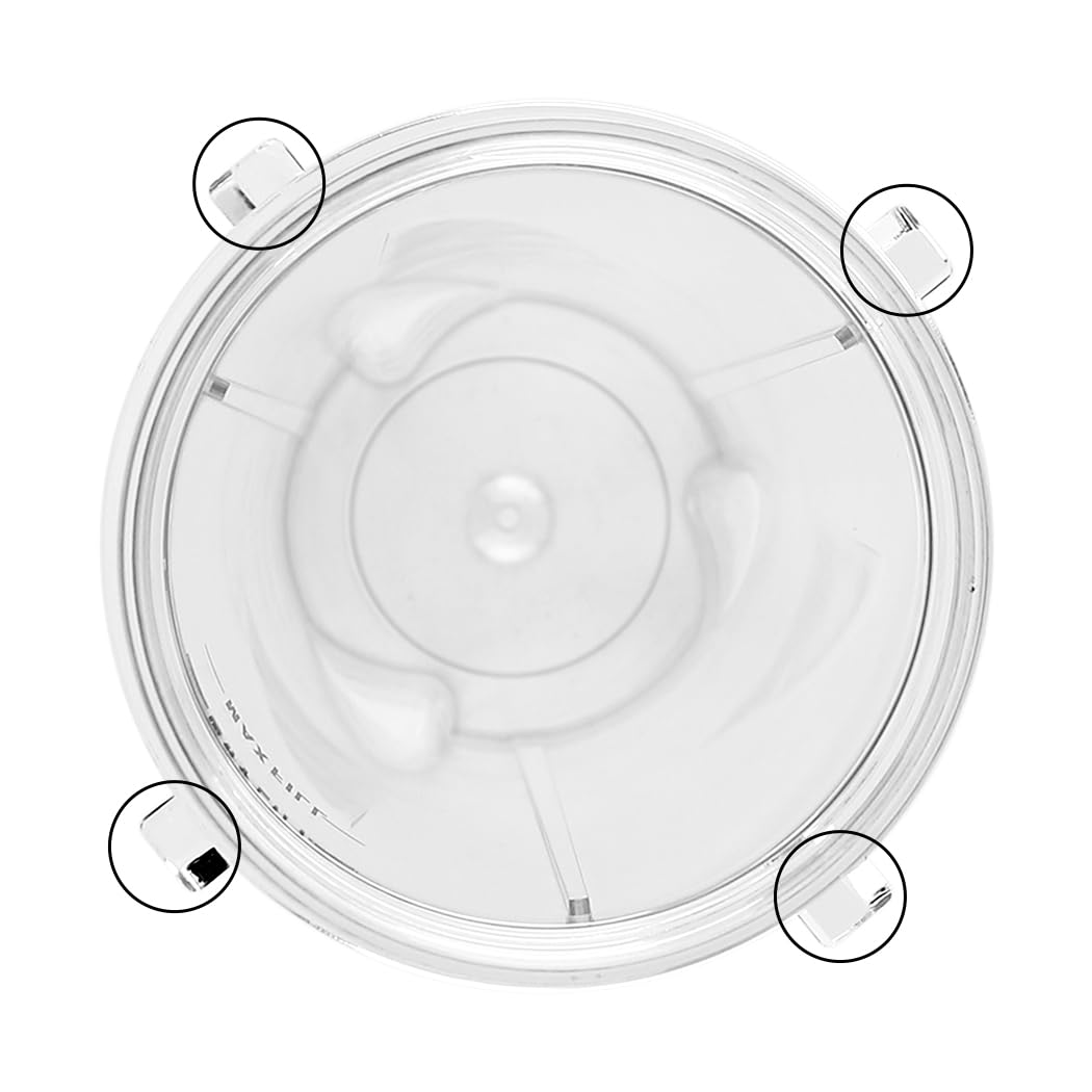 Anbige Replacement Parts 2pcs 12oz Cups with Lids, Compatible with Ninja BL770 BL660 BL810 QB3000 All Pro 4 Tabs Blenders