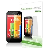 amFilm® Motorola Moto G (1st Gen.) Screen Protector Anti-Glare/Anti-Fingerprint (3-Pack) [Lifetime Warranty]