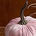 Large Velvet Pumpkin Pink, Handmade Home Decor, Wedding Centerpiece Decor, Baby Shower Favors, Fall Halloween Thanksgiving Table Decor