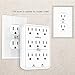 Surge Protector, AHRISE 9-Outlet Extender Wall Plug, 3 Prong Outlets, Power Adapter Splitter with 2100 Joules, Easy Install, White