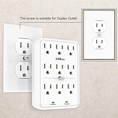 4 Protector+AHRISE+9+Outlet+Extender+Splitter