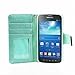 IZENGATE Samsung Galaxy S4 Active I9295 Executive Premium PU Leather Wallet Flip Case Cover Folio Stand (Mint)