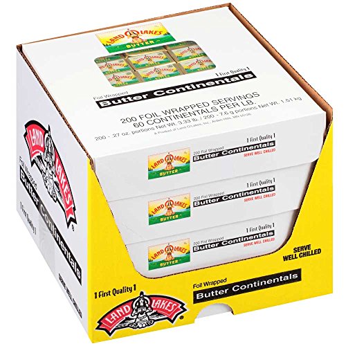 Land O Lakes Club Butter Continentals, 3.33 Pound -- 4 per case.