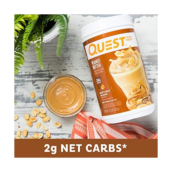 Quest Nutrition Peanut Butter Protein Powder, Low Carb, Gluten Free, Soy Free, 25.6 Ounce (Pack