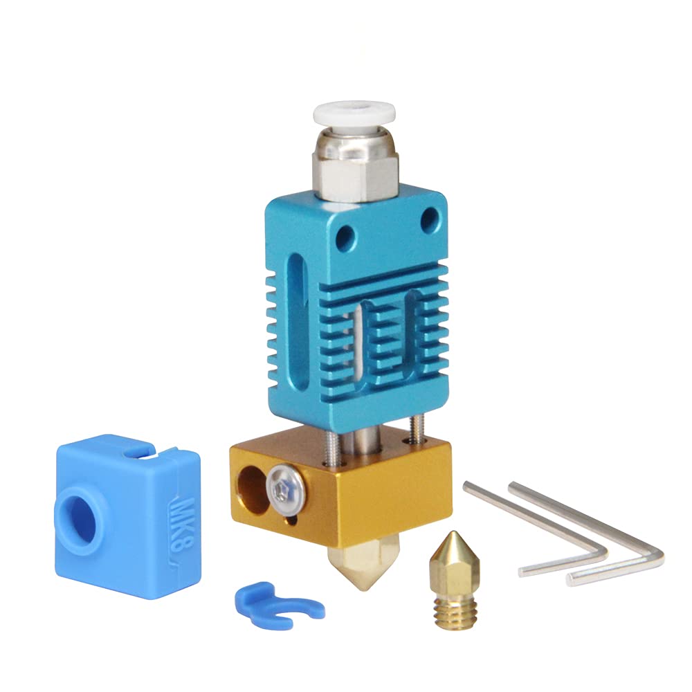 Befenybay Upgrade Extruder Hotend with Silicone Cover with 0.4mm Nozzle for Creality Ender 3/CR 10 series 3D Printer