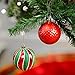 Valery Madelyn 24ct 70mm Joyful Red Green White Christmas Ball Ornaments, Shatterproof Christmas Tree Ornaments for Xmas Decoration
