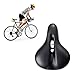 Agapo Bike Seat, Woman Saddle Cushion, Cruiser Gel, Shockproof, Black
