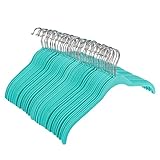 Juvale Velvet Shirt/Dress Hangers - 50-Piece Non-Slip Slim Velvet Hangers, Space Saving Design, for Delicate Clothing, Teal