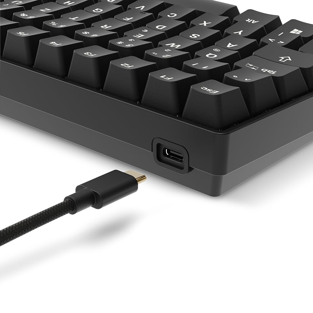 Sharkoon Skiller SGK50 S3 PBT Schwarz, RGB Gaming Keyboard, Gateron G PRO 3.0 Yellow, 75% Layout 4