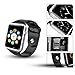 Bluetooth Smart Watch with Camera, Aosmart B1 Smart Watch for Android Smartphones (JetBlack)