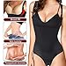 Junlan Waist Trainer Body Shaper Bodysuit Womens Corset Cincher Shapewear Open Bra for Women(XL, Black Shapewear)