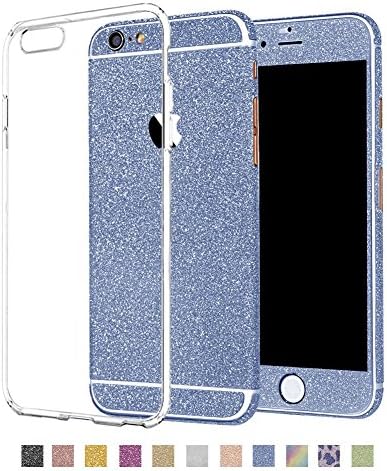 iPhone 6 PLUS Glitter Sticker Skin Case by VelvetCaviar Glitter Decal … (blue)
