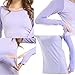 LWJ 1982 Women Workout Long Sleeve Tops Hiking Running Quick Dry Shirts Thumbhole Yoga Sports Seamless (Small, Purple)