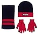 Sportoli Boys' Kids Knit Cold Weather Accessory Set Warm Hat, Scarf and Gloves (Red)