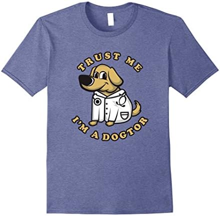 Mens Trust Me I'm A Dogtor - Doctor T-Shirt Funny XL Heather Blue