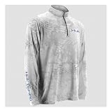 Huk Performance Fishing Men's Grey Kryptek Icon 1/4 Zip Top - H1200007yt2