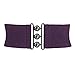 Women's Accessories Wide Waist Trimmer Stretch Buckle Belt Purple XL CL8962