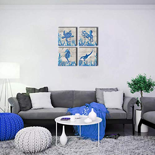 4 Bathroom+Seahorse+Pictures+Art+Decorations