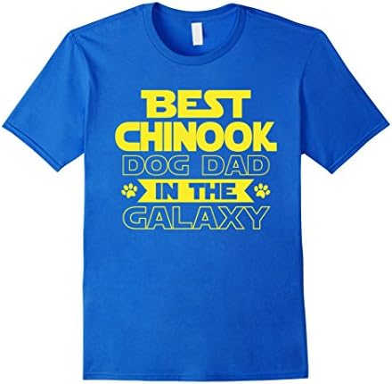 Mens Best Chinook Dad in the Galaxy T-Shirt 2XL Royal Blue