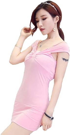 Amazon Kimberley 肩見せ タイト ミニ ワンピース キャバドレス カジュアル キャバ嬢 ファッション ストレッチ ナイトドレス セクシー パーティー イブニングドレス 通販