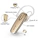 Bluetooth Headset For Cell Phones,Wireless Bluetooth Headphones with Mic,Hands Free Earbuds for iPhone X 8 7 Plus 6s plus iPad Samsung Android Galaxy S8 S7,Gold