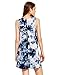 Romwe Women's Sleeveless Comfy Swing Tunic Casual Loose T-Shirt Dress Blue L
