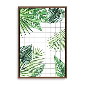 Framed Home Artwork Nordic Style Plant for Living Room Bedroom