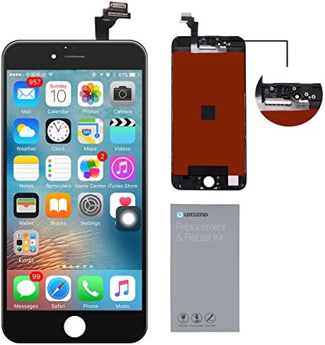 URSEND for iPhone 6 Plus LCD Touch Screen Display Digitizer Screen Replacement Assembly with Repair Tool - Black