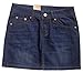 chouyatou Women's Casual Short Denim Skirt (Small, Lblue)