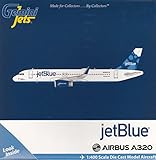 Gemini Jets Jet Blue A320 'Blueberry' Livery Airplane Model (1:400 Scale)