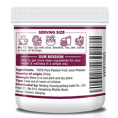 100% Natural Passion Fruit Powder, 5.3oz(150g) (5.3 oz)