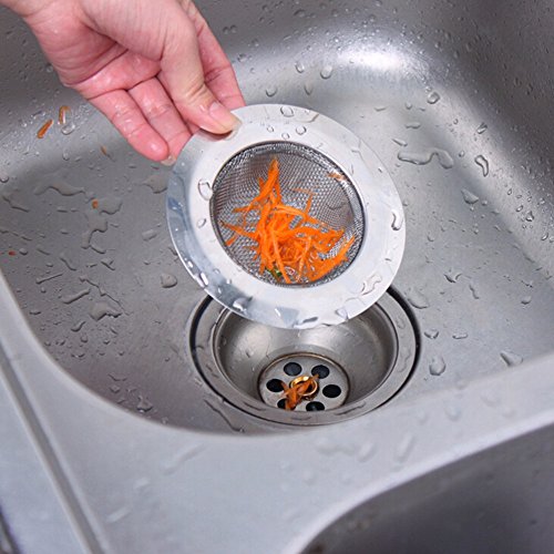image for UTL Stainless Steel Sink Strainer Bathtub Hair Catcher Stopper Shower 