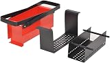vidaXL Paper Log Briquette Maker Steel Fireplace Fuel Press Machine Red Black view 8