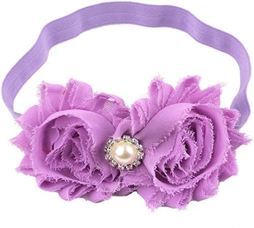 Miugle Baby Girls Headbands with Bows (lilac)