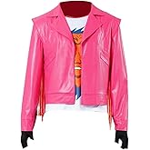 IMDAET Cosplay Costume for Garrett Garrison Jacket Pink Leather Coat 2025 Movie World Game Outfit Costume Halloween Set