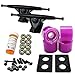 Yocaher Longboard Skateboard Trucks Combo Set 71mm Wheels + 7